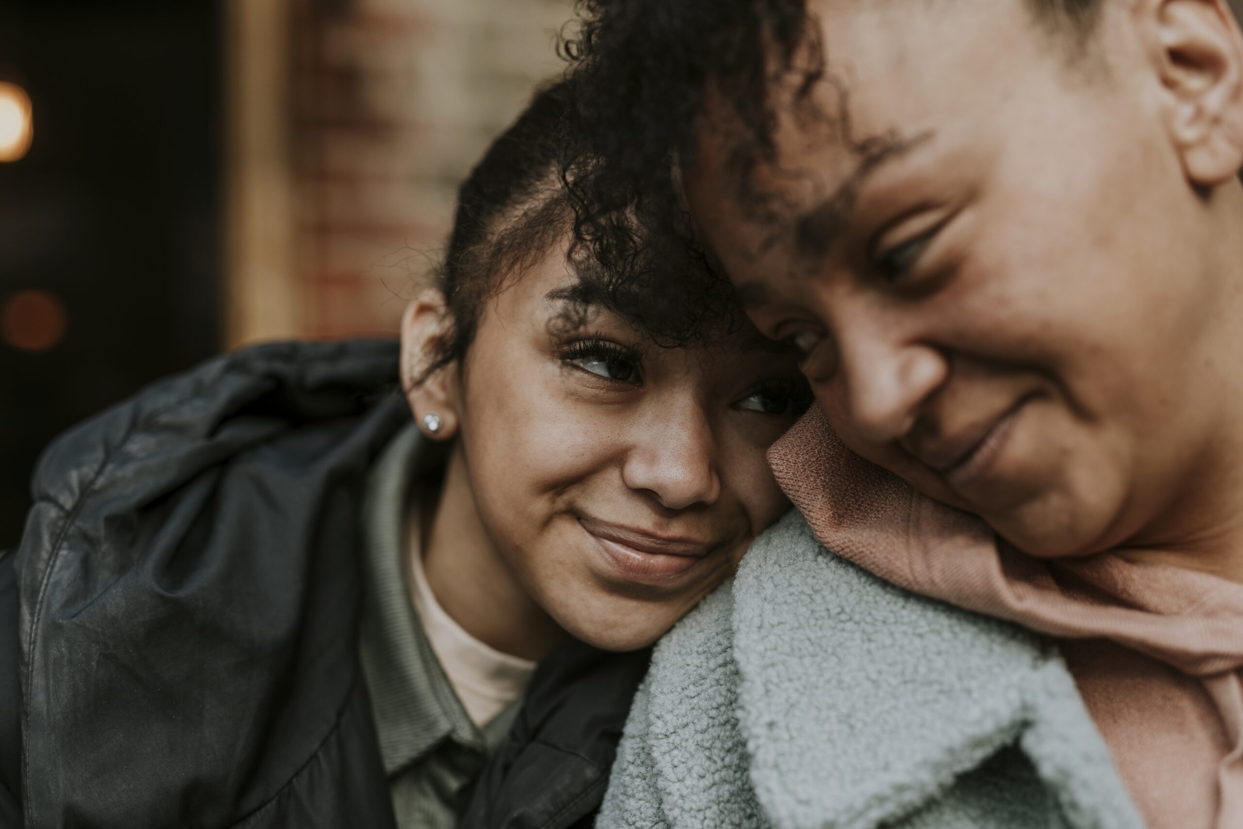 Happy mother and daughter, family photo Happy mother and daughter, family photo